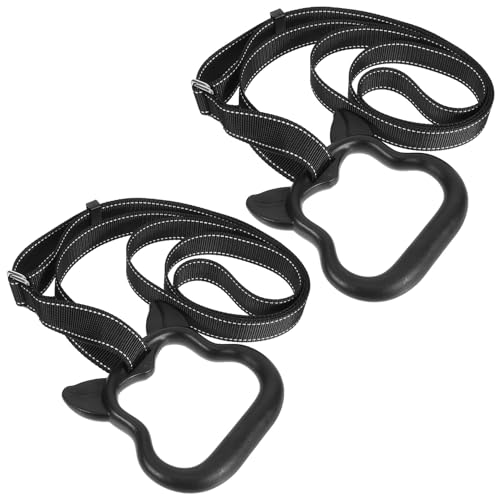 Set de anillas gimnasticas con asas ajustables de plastico
