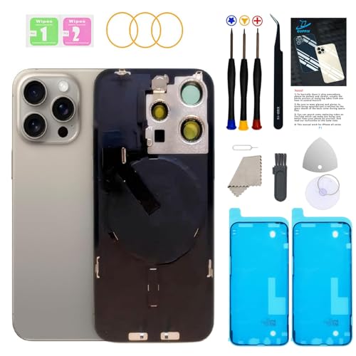 GUPFIX Back Glass Replacement for iPhone 15Pro with Repir Tools by GUPFIX - Used condition - US$23.96