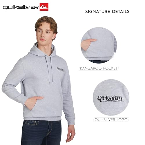 Image of Quiksilver Men's Regular Fit Super Soft Fleece Midweight Pullover Hooded Sweatshirt