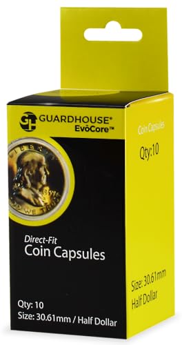 Guardhouse Coin Capsules for Modern Half Dollars 10 Pack