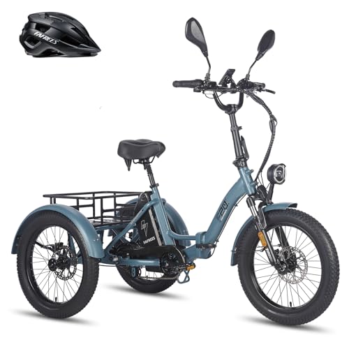 Fafrees 2025 F20 Mate E Triciclo [Oficial] Frenos de disco hidráulicos 21 Ah / 1008 Wh Batería, E Bike Hombre, Bicicleta eléctrica con 3 ruedas, Ebike Mujer 20 Pulgadas, Bicicleta de Montaña E 180kg