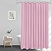 EurCross Tenda da doccia 180 x 200 cm, impermeabile, antimuffa, in tessuto, antibatterica, lavabile, con 12 anelli per tenda da doccia immagine