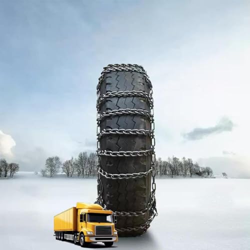 9mm Set of 2 Heavy Duty Snow Chains for Suvs and Cars Skid Traction Chains High Strength Manganese Emergency Use for Tire Reliable in Sandy road 6.50-16 2pcs 285/80R22.5