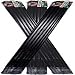 Messina Wildlife STB-039 39-Inch by 3/8-Inch Deer Repellent Black Fiberglass Stakes, 30 Pack