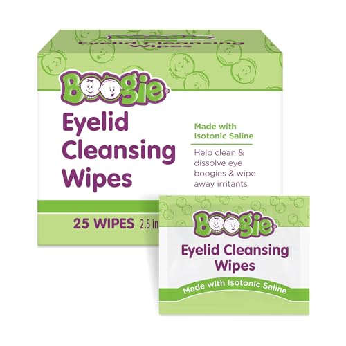 Boogie Eyelid Cleansing Wipes for Babies Kids and Adults - 25 Count