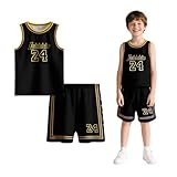 Kusouku Kids Basketball Jersery Boys Sports Athletic Practice Outfits Youth Classic Mesh Sleevess Shirts Training Uniforms Fans Track Tank Tops