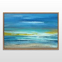 Framed Canvas Wall Art Abstract Landscape Canvas Prints Home Artwork Decoration for Living Room,Bedroom - 16x24 inches