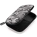 Produktbild deleyCON Festplattentasche Festplatten Case HDD Case - für 2,5 Zoll Festplatten und SSD - Robust & Stoßsicher - 2 Innenfächer Netztaschen - Schwarz/Camouflage