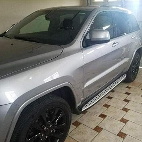 2 pezzi Pedane Laterali per Jeep Grand Cherokee 2011-2021, Minigonne Laterali per Auto Pedane Sottoporta Grembiuli Pedana Laterale Passo Protezione