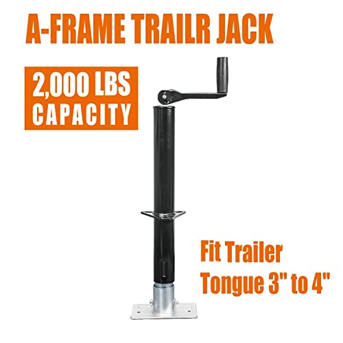 Image of Big RED ATR39004R-1 A-Frame Trailer Jack, 1 Ton (2,000 lb.) Capacity
