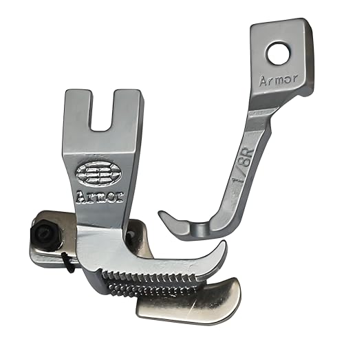 2 Piezas Pie Caminador de Costura 3mm con Guía para Máquina miniatura 3