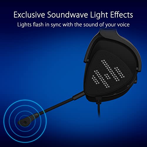 Image of ASUS ROG Delta S Animate Gaming Headset | Customizable AniMe Matrix LED Display, AI Noise-Canceling Mic, Hi-Res ESS 9281 Quad DAC, Lightweight, USB-C, For PC, Mac, PS5, Switch and Mobile Devices,Black