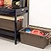 IRIS USA SIA-760D Store-It-All WEATHERTIGHT Totes, 82 Quart, Brown/Beige/Red (250183)