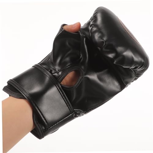 Guantes de boxeo de entrenamiento ajustables de PU para saco de boxeo 6