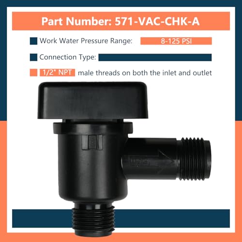 Image of RV Vacuum Breaker Check Valve,Camper RV Black Tank Check Valve,Fit for b&b Model 571 Check Valve