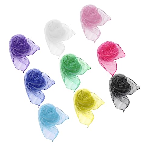 PACKOVE 20pcs Boys and Girls Dance Silk Veil for Winter Performance Multicolor Random Color
