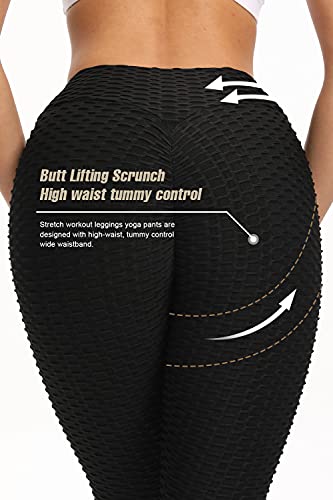 JUQDNX TIK Tok Leggings for Women Butt Lifting Leggings High Waisted Booty Yoga Pants Tummy Control Workout Leggings Tights - Image 6