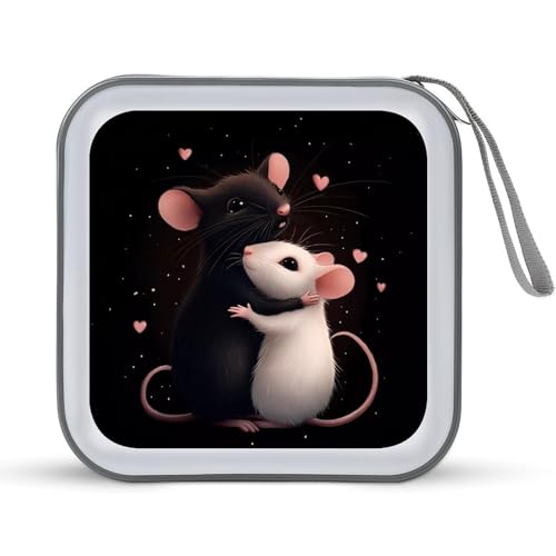 Rats Love CD Case Portable DVD Holder Storage Organizer for Home Travel