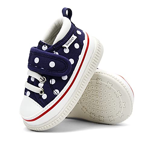 Baby Boys Girls Squeaky Shoes Anti-Slip Soft Rubber Sole Canvas Sneakers Toddler First Walkers2