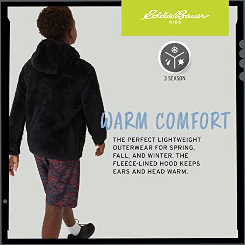 Eddie Bauer Kids' Zip Up - Kids' Full Zip Ultra Soft Sherpa Fleece Hoodie Sweatshirt for Boys and Girls (5-20)3