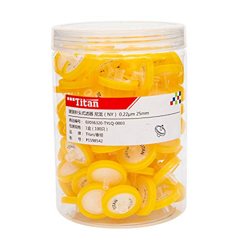 Image of Syringe Filters Nylon Membrane 25mm Diameter 0.22μm Pore Size Box of 100