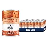 Natural Balance Limited Ingredient Adult Grain-Free Wet Canned Dog Food, Sweet Potato & Salmon Recipe, 13 Ounce (Pack of 12)