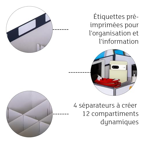 Idée Cadeau Tech Originale Boîte Rangement Électronique pour Fan de Gadgets - 6