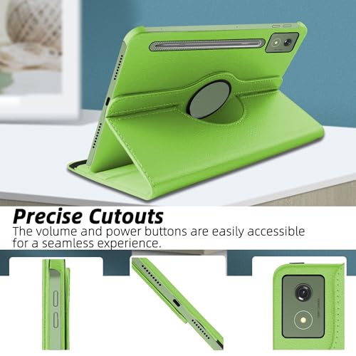 Image of TGK 360 Degree Rotating Flip Cover Case for Moto Pad 60 Pro 12.7 inch 2025 Release Tablet (Green)