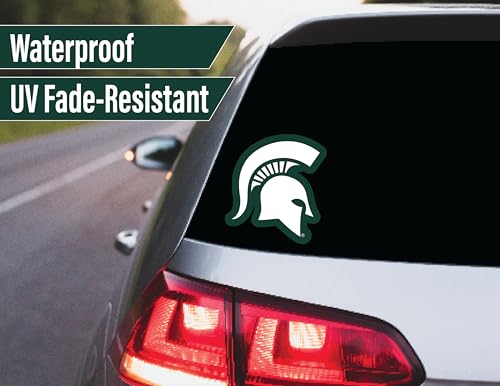 Image of Michigan State Stickers Decal MSU Merch Gift Spartan Car Water Bottle 14 Pc
