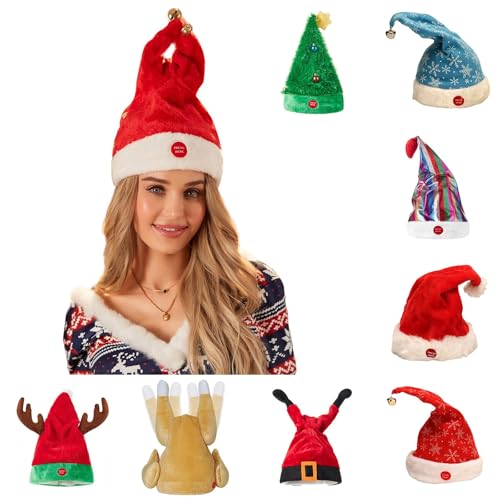 Generisch Singende und tanzende Weihnachtsmütze Swing Bewegliche...