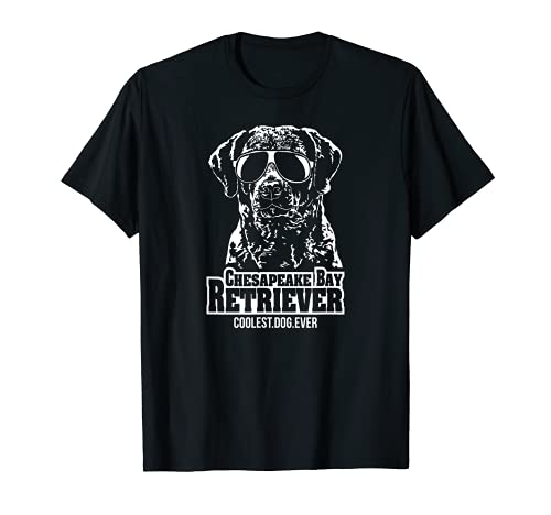 Funny Chesapeake Bay Retriever coolest dog ever dog saying T-Shirt, Black