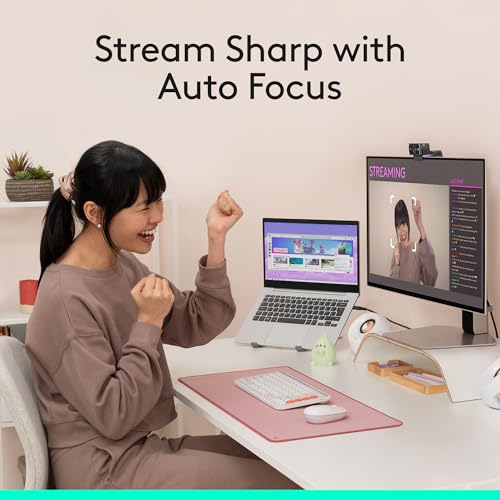 Logitech C922x HD Pro PC Webcam, Full HD 1080p/30fps or 720p/60fps Video, HD Light Correction, Works with Microsoft Teams, Google Meet, Zoom, Nintendo Switch 2’s new GameChat mode, Mac/Tablet- Black by Logitech - Image 6