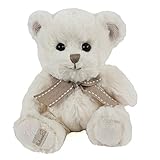 weiß mit Schleife Barbara Bukowski Teddybär Marian