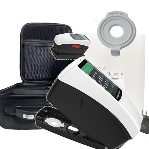 VTSYIQI - VTSYIQI Color Spectrophotometer Portable Handheld Colorimeter with D/8 SCI+SCE dE*ab≤0.02 Repeatability 0.01 Display Accuracy Φ11mm Caliber for Color Quality Control in Textiles Plastics Printing