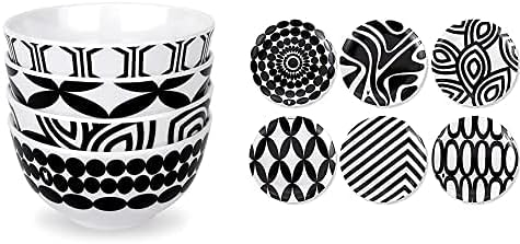 French Bull Vajilla de melamina para exteriores e interiores, juego de platos de aperitivo de 6 pulgadas y mini cuencos de 4 pulgadas, surtido en