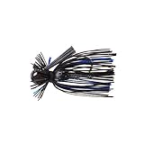 War Eagle Custom Lures WE38HFJ155 3/8 Heavy Finesse Jig Artificial Fishing Bait, Black Blue