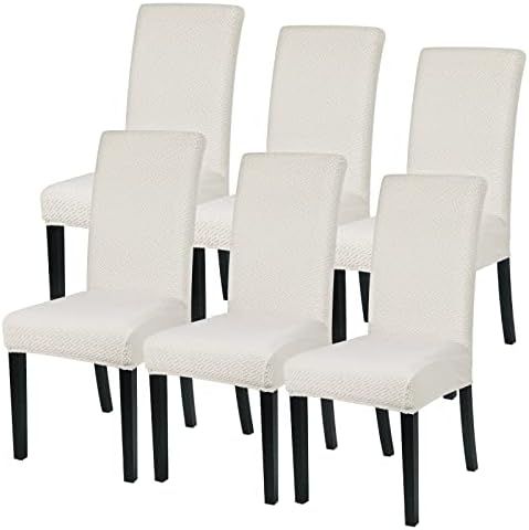 SearchI Dining Chair Covers, Set of 6 Stretch Removable Washable Chair Slipcovers,Chairs Protective Cover for Dining Room Kitchen Living Room Home Decor(Flower8#,6 Pack)