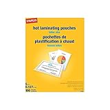 Staples 489526 5 Mil Thermal Laminating Pouches Letter Size 100 Pack