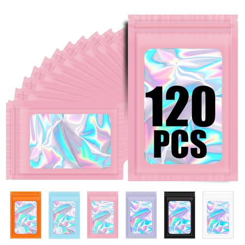 120PCS Smell Proof Mylar Bags,6.3