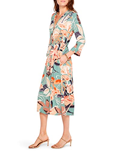 Nic+Zoe Womens Artful Floral Live In Casual Dress, Green Multi, Small Us #TOP1