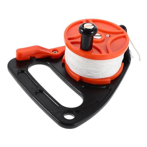 HEMOTON 46M Retractable Scuba Dive Reel with Handle Diving Line Technical Underwater Gear for Kayaking Sailing and Diving for Enthusiasts and Professionals Durable Material