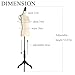 HOMBOUR Female Mannequin Body, Sewing Mannequin Torso Dress Form, Adjustable Mannequin with Stand for Display Dressmaker (Beige)