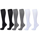 bergxperten Kompressions-Strümpfe 3er Set Kompressionsstrümpfe Herren & Damen - Atmungsaktiv, für Stehen, Flug, Sport & Reisen