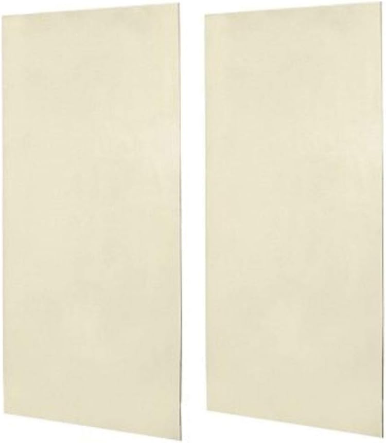 Swan SS0489602.037 0.25-in L x 48-in W x 96-in H Solid Surface Shower Wall Panels, Bone