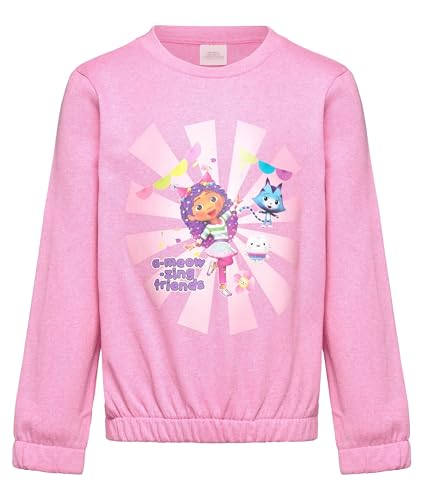 Sweatshirt aus Baumwolle für Mädchen, Das Puppenhaus von Gabby (IT, Alter, 4 Jahre, Regular, Rosa)
