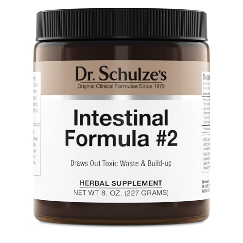 Dr. Schulze's Intestinal Formula #2 - Cleansing Supplement for Colon Health Support - Supports Daily Elimination - Plant-Based Herbal Supplement - Gluten-Free & Vegan - 8 oz (2-Pack)