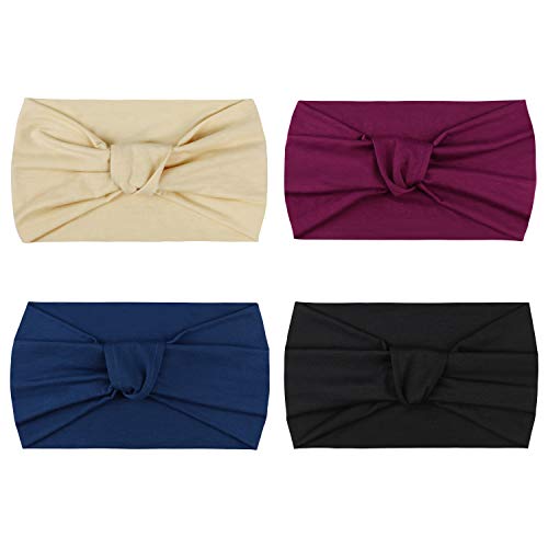 DRESHOW 1950's Vintage Modern Style Elastic Women Turban Headbands Twisted Cute Hair B