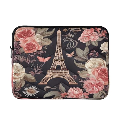 Funda para portátil 13-14 pulgadas impermeable diseño flores