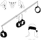Proxoxo SM Handschellen Fußfesseln Bondage Sets, BDSM Einstellbar Metall Spreizstange mit Fesselgurte & Handcuffs SM Sexspielzeug für Bondage Liebhaber Paare