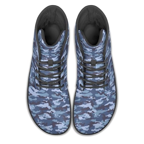 Image of Fashion Print Womens Mens High Top Barefoot Sneakers Flat Shoes